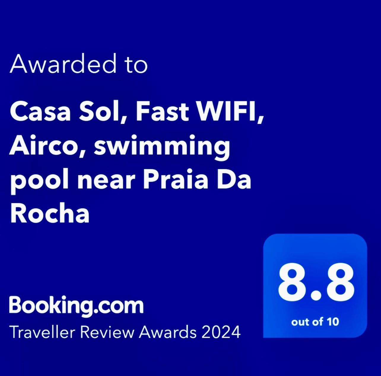 Casa Sol, Fast Wifi, Airco, Swimming Pool Near The Beach Praia Da Rocha Portimao Exterior photo
